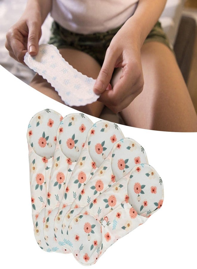 Zetiling 5pcs Reusable Menstrual Pads, Cloth Pads for Women, Reusable Period Pads, Reusable Pads for Women Washable Sanitary Napkins Reusable Cloth Menstrual Pads Breathable Feminine Pads - Image 4
